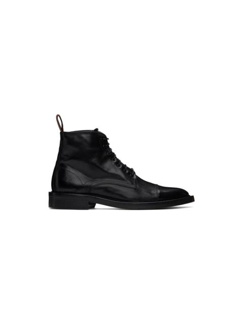 Paul Smith Black Leather Newland Boots