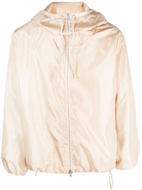 Jil Sander helmet-detail hooded jacket