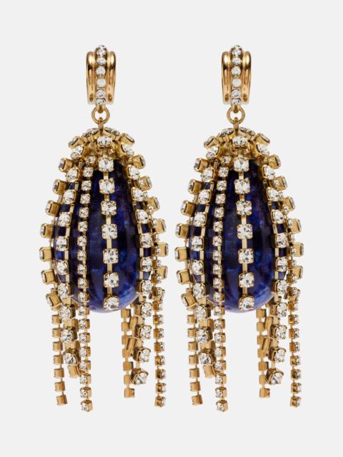 Chloé Crystal-embellished drop earrings