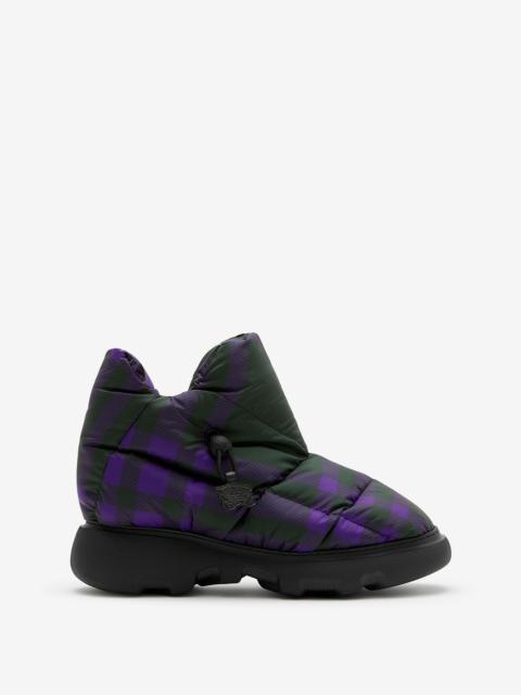 Burberry Check Pillow Boots