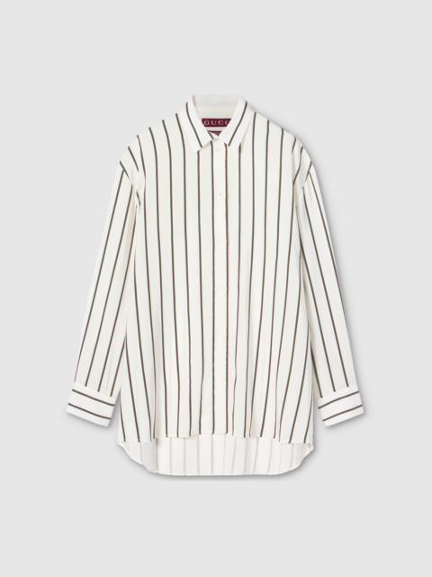 GUCCI Web silk jacquard shirt