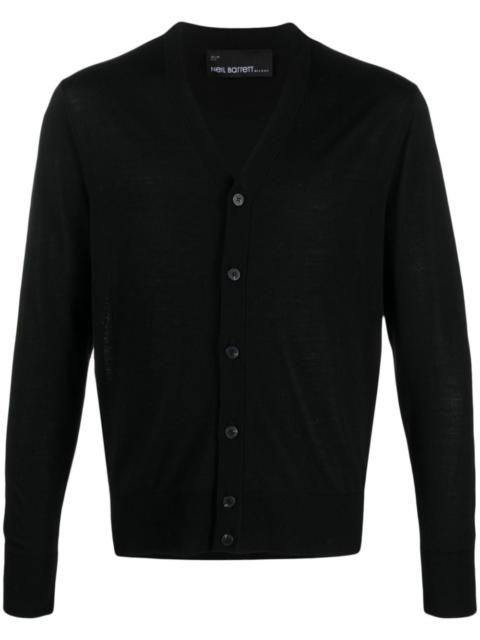 Neil Barrett fine-knit wool cardigan