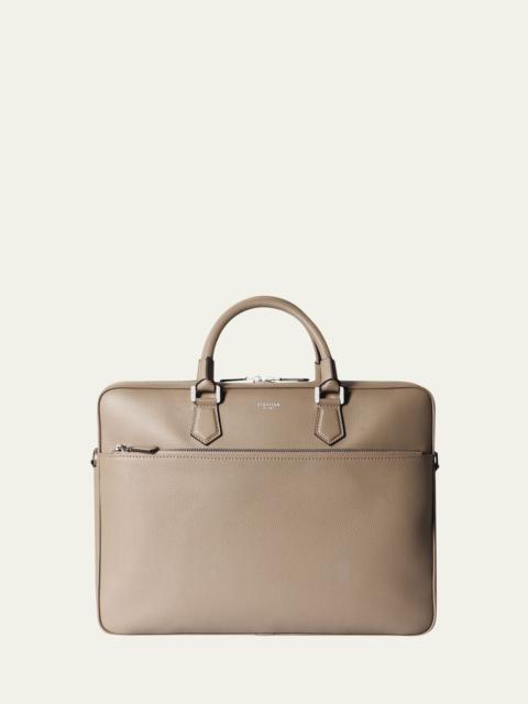 Men's Cachemire Leather Slim Briefcase