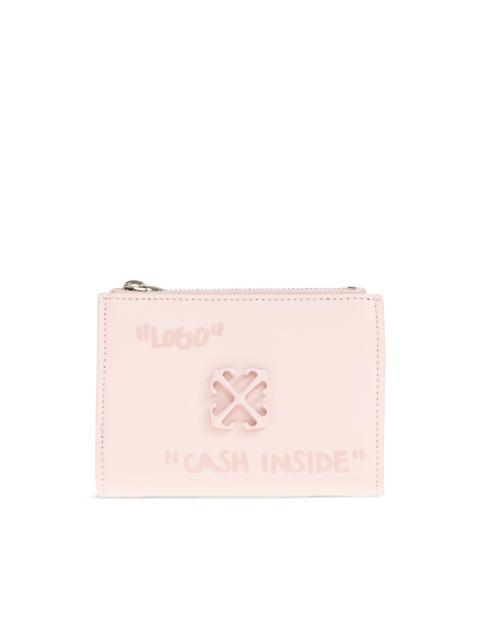 Off-White Jitney Quote zip wallet