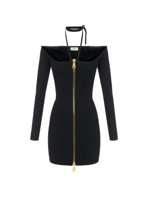 ELISABETTA FRANCHI Elisabetta Franchi Mini Dress In Knit Fabric With Ties