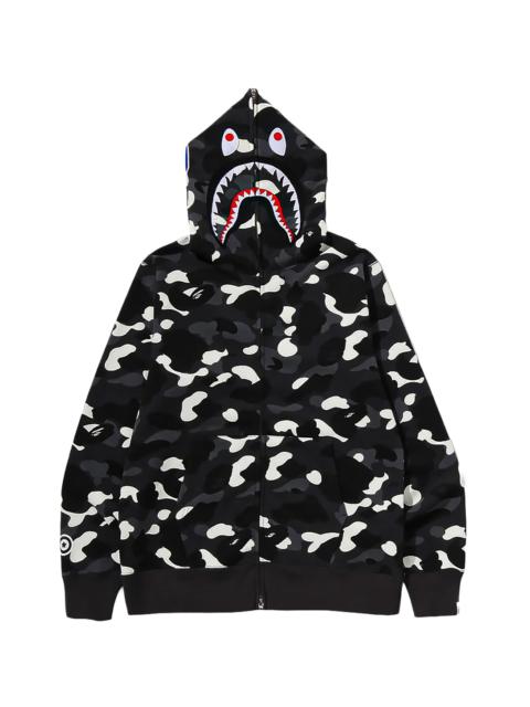 A BATHING APE® City Camo Full Zip Shark Hoodie "Glow In The Dark" 0ZXSWM302151Q BKX