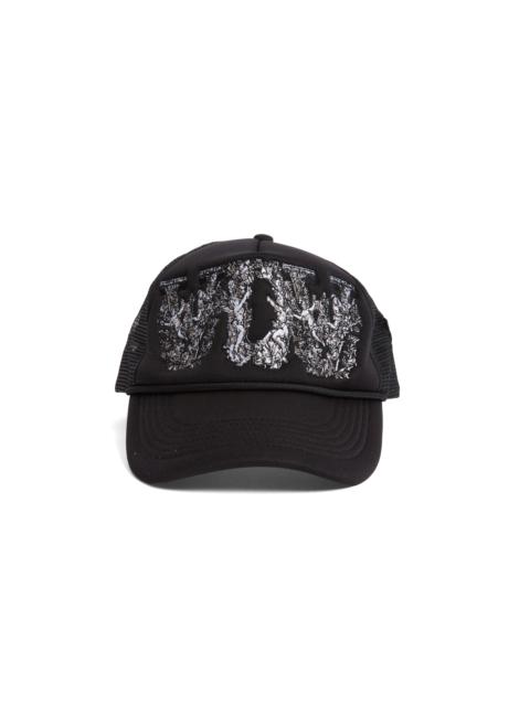 WHO DECIDES WAR BAROQUE TRUCKER HAT COAL