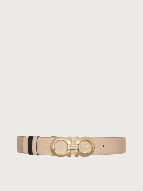 FERRAGAMO Reversible and adjustable Gancini belt