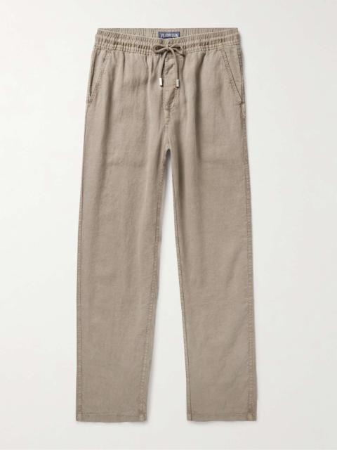 Vilebrequin Pacha Straight-Leg Linen Drawstring Trousers