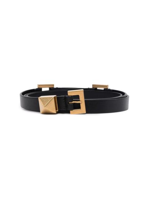 Roman Stud Leather Skinny Belt