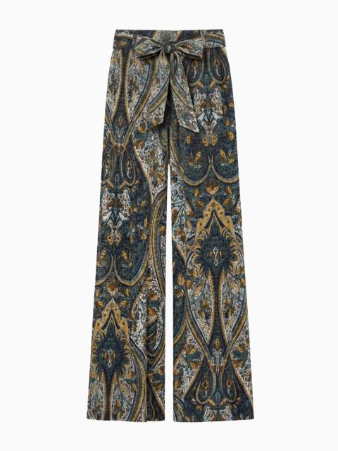 ULLA JOHNSON Sawyer Wide Leg Silk Pant