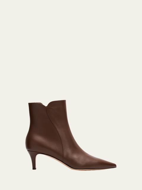 Gianvito Rossi 55mm Vitello Leather Ankle Boots