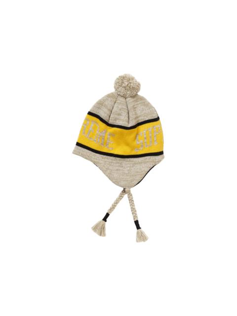 Supreme Heathered Earflip Beanie Oatmeal