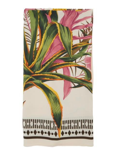 Blumarine Blumarine Multicolor Scarf With All-Over Print In Silk Woman