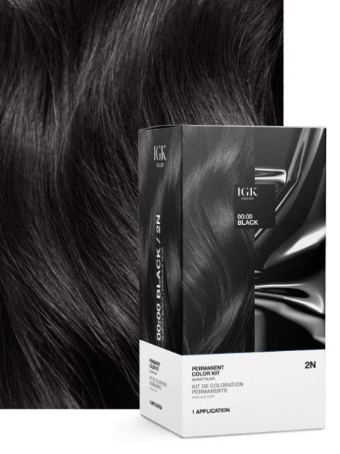 IGK Hair Permanent Color Kit - Black Shades