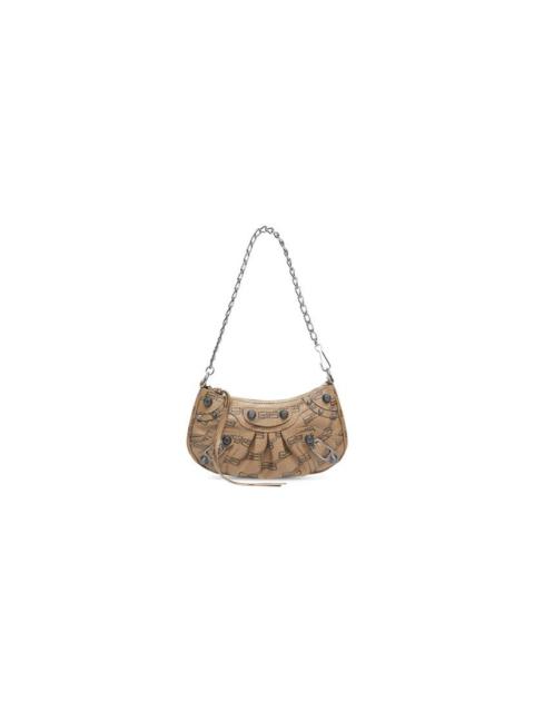 Balenciaga Le Cagole Mini Bag With Chain BB Monogram Coated Canvas