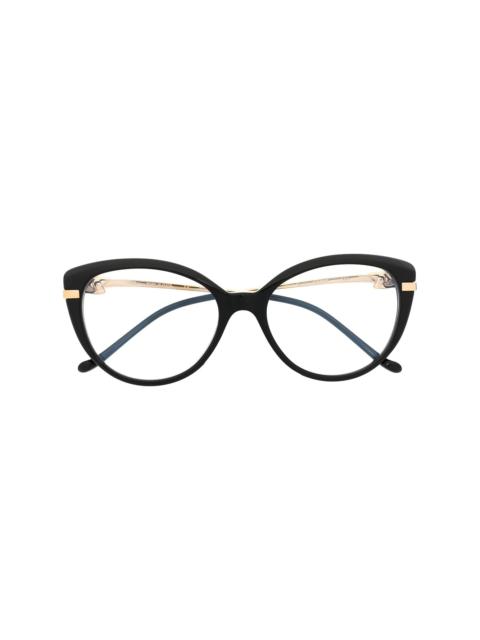 Cartier Panthère cat-eye frame glasses