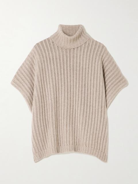 Brunello Cucinelli Ribbed Cashmere Turtleneck Sweater