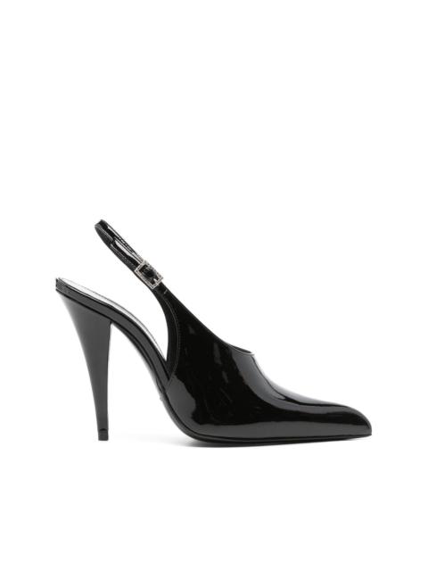 SAINT LAURENT Raven 110mm slingback pumps
