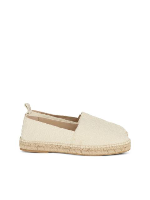 Off-White logo-pattern flat espadrilles
