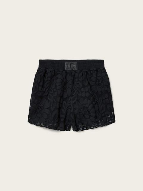 ALLSAINTS AMELIE MID RISE RELAXED LACE SHORTS
