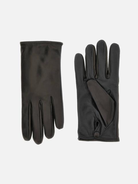 HOGAN Touch Gloves in Leather Black