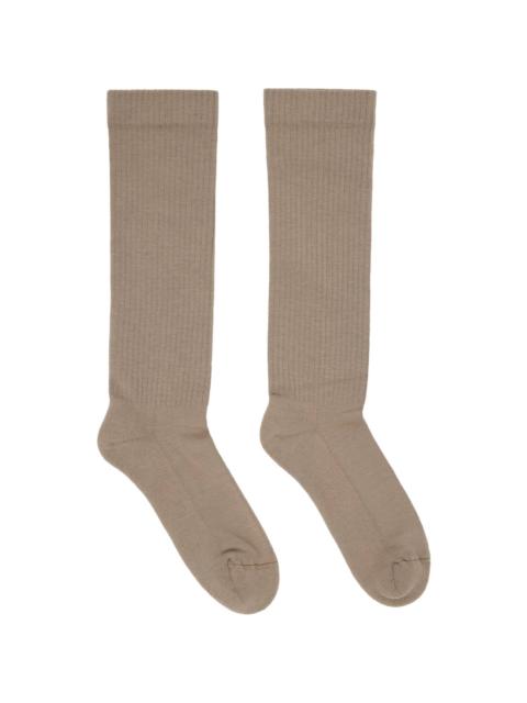 Rick Owens DRKSHDW Gray Concordians Knee High Socks