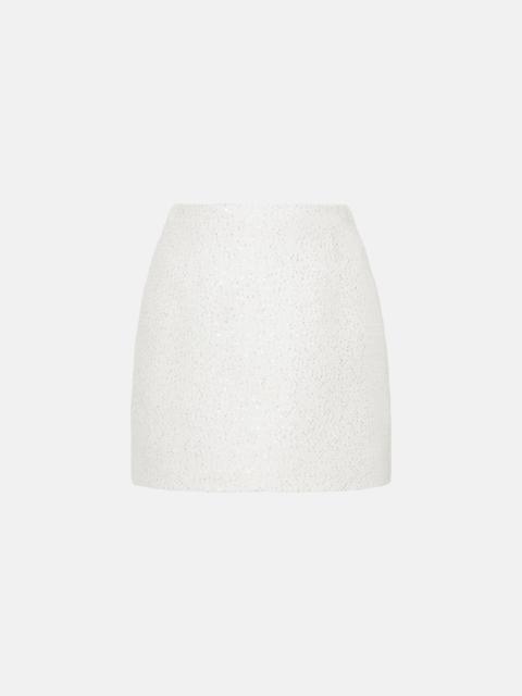 Alessandra Rich SEQUIN TWEED MINI SKIRT