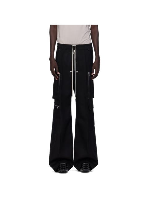 Rick Owens Black Concordians Cargobelas Cargo Pants