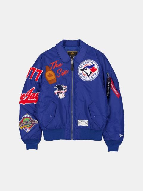 Nike TORONTO BLUE JAYS X ALPHA X NEW ERA MA-1 COLLARED BOMBER JACKET