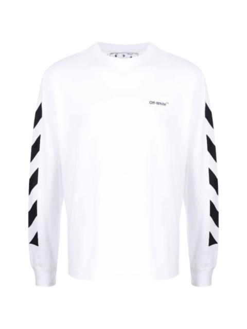 Off-White diagonal long-sleeve T-shirt