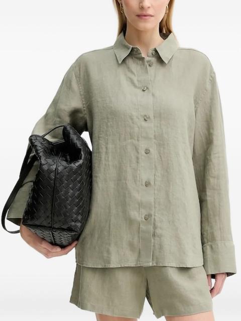 SAMSØE SAMSØE button-down linen shirt