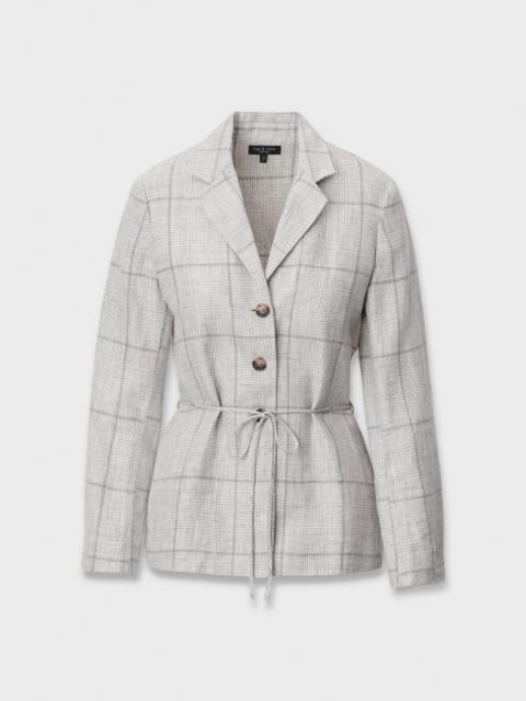 rag & bone Chappell Plaid Linen Blazer