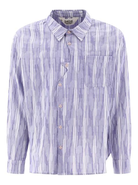 BRAIN DEAD printed long-sleeve shirt