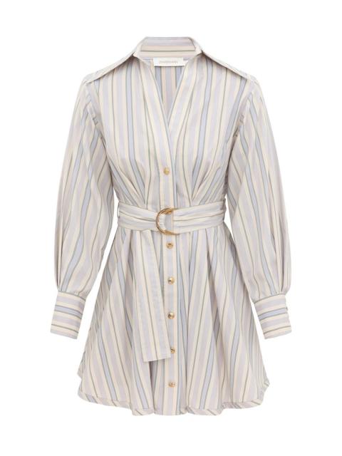 Zimmermann STRIPE TUCK MINI DRESS