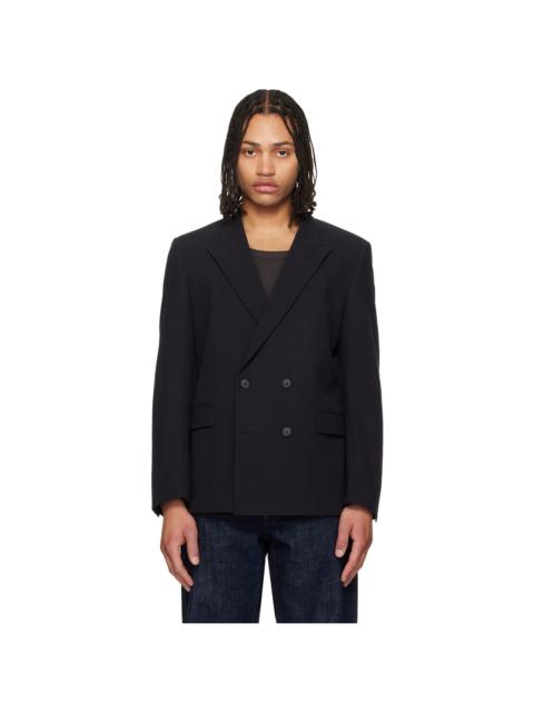 HUGO Black Double-Breasted Blazer