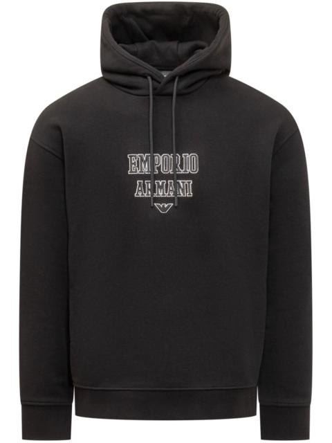 EMPORIO ARMANI logo-print hoodie