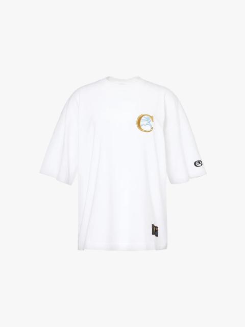 Champion Brand-embroidered crewneck cotton-jersey T-shirt