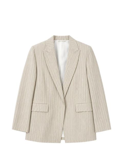 N°21 vertical-stripe blazer