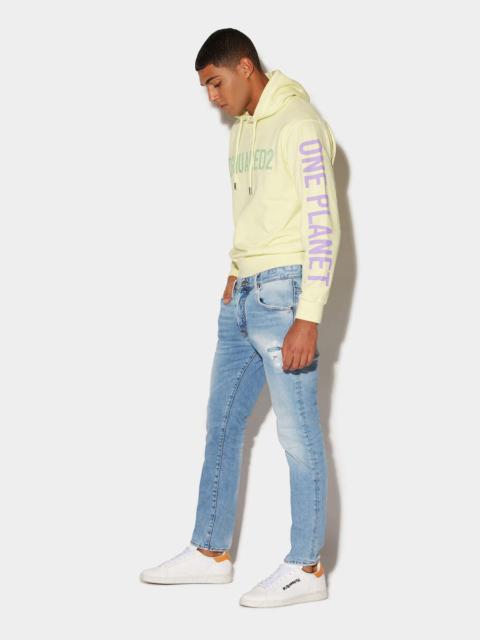 DSQUARED2 LIGHT WASH SKATER JEANS