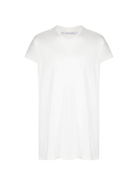 drop-shoulder cotton-blend T-shirt