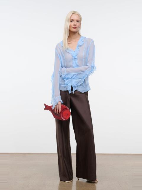 STAUD STAUD STROLL SILK PANT EARTH