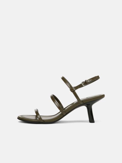 Vince Josie Leather Strappy Heeled Sandal