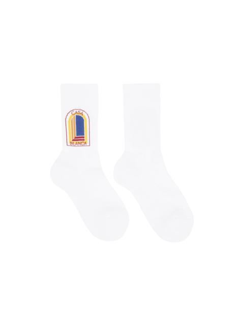 CASABLANCA White Logo Socks