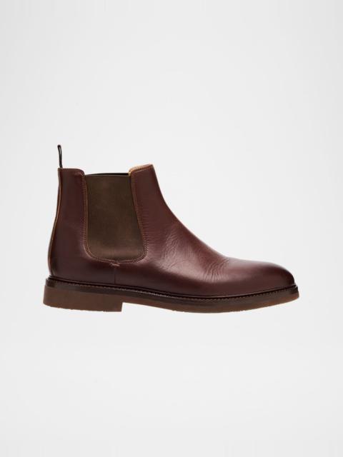 Brunello Cucinelli Men's Gored Tall Chelsea Boots