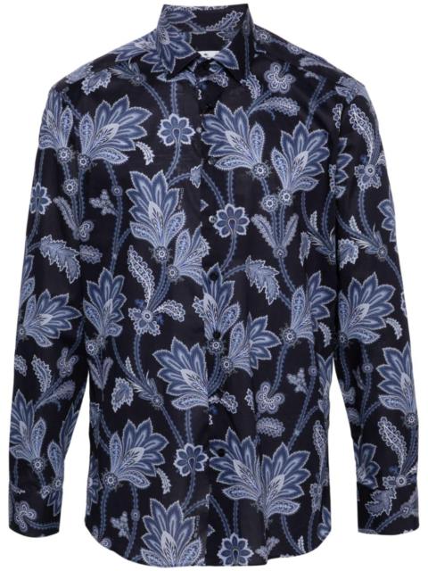 Etro floral-print poplin shirt