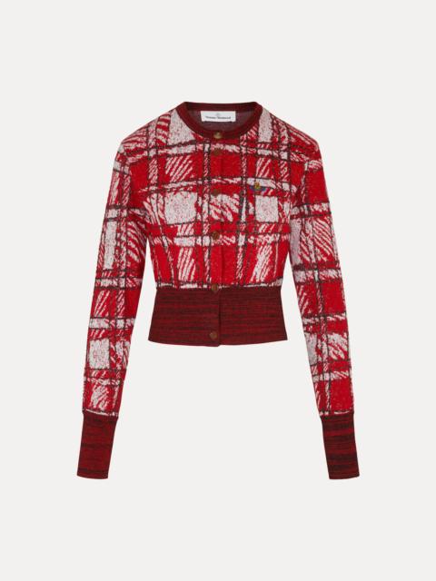 Vivienne Westwood SCRIBBLE CHECK CARDIGAN