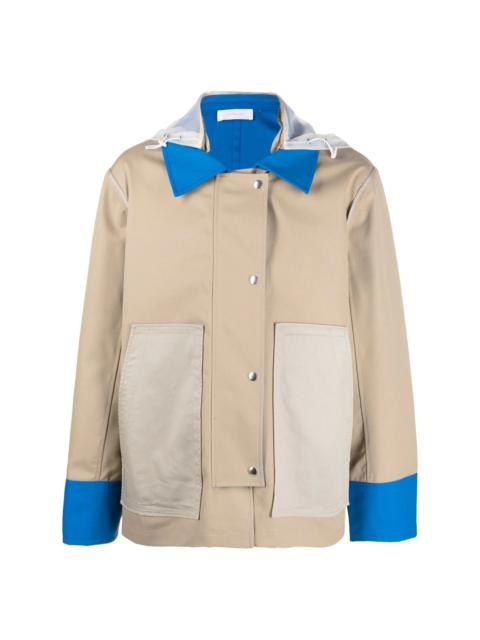 Helmut Lang colour-block single-breasted jacket