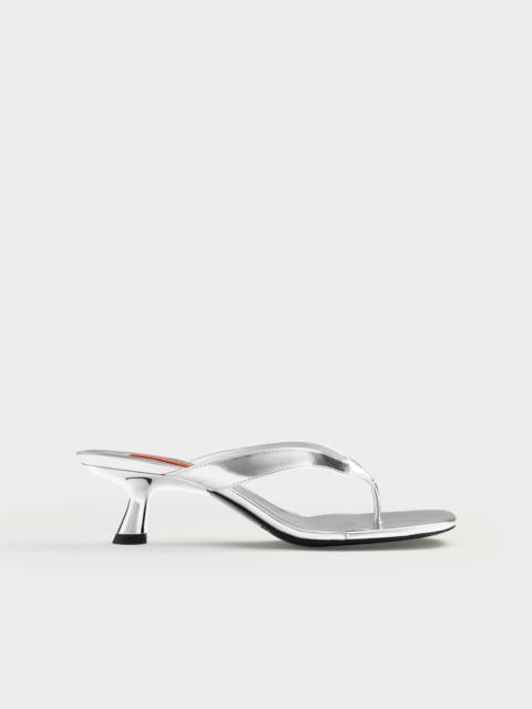 SIMONMILLER Beep Thong In Silver