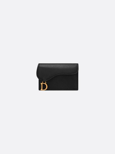 Dior Saddle Flap Card Holder